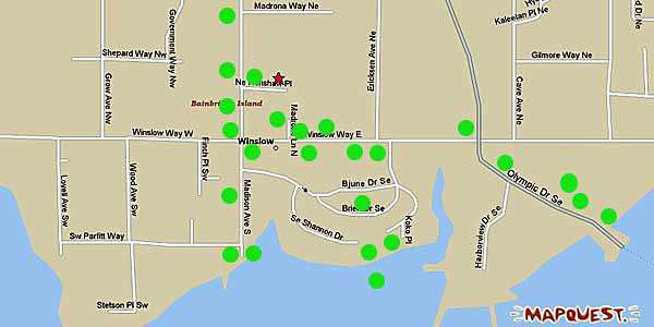 Downtown Bainbridge Map